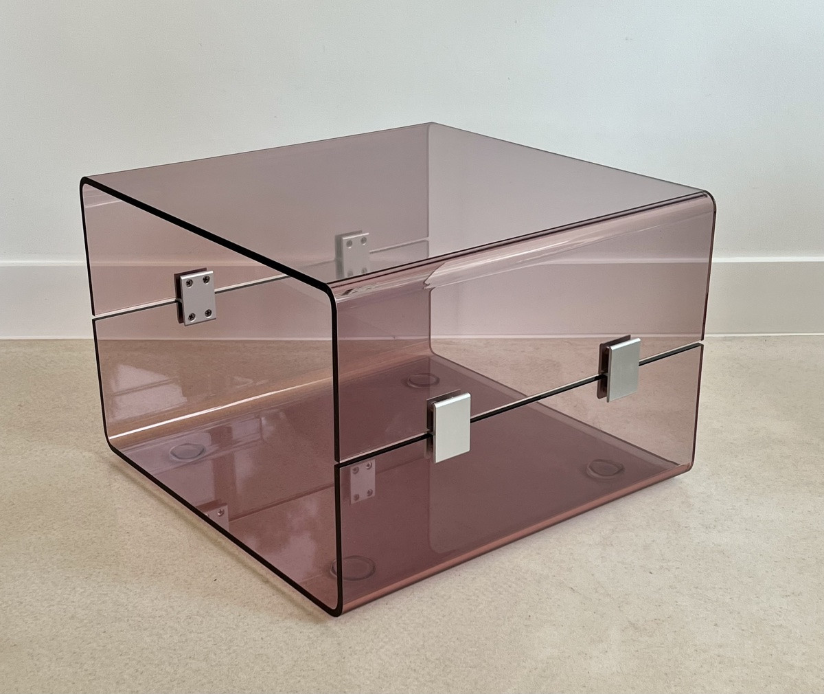 Coffee Table In Altuglas In The Style Of Michel Ducaroy, France, 1970s-photo-2