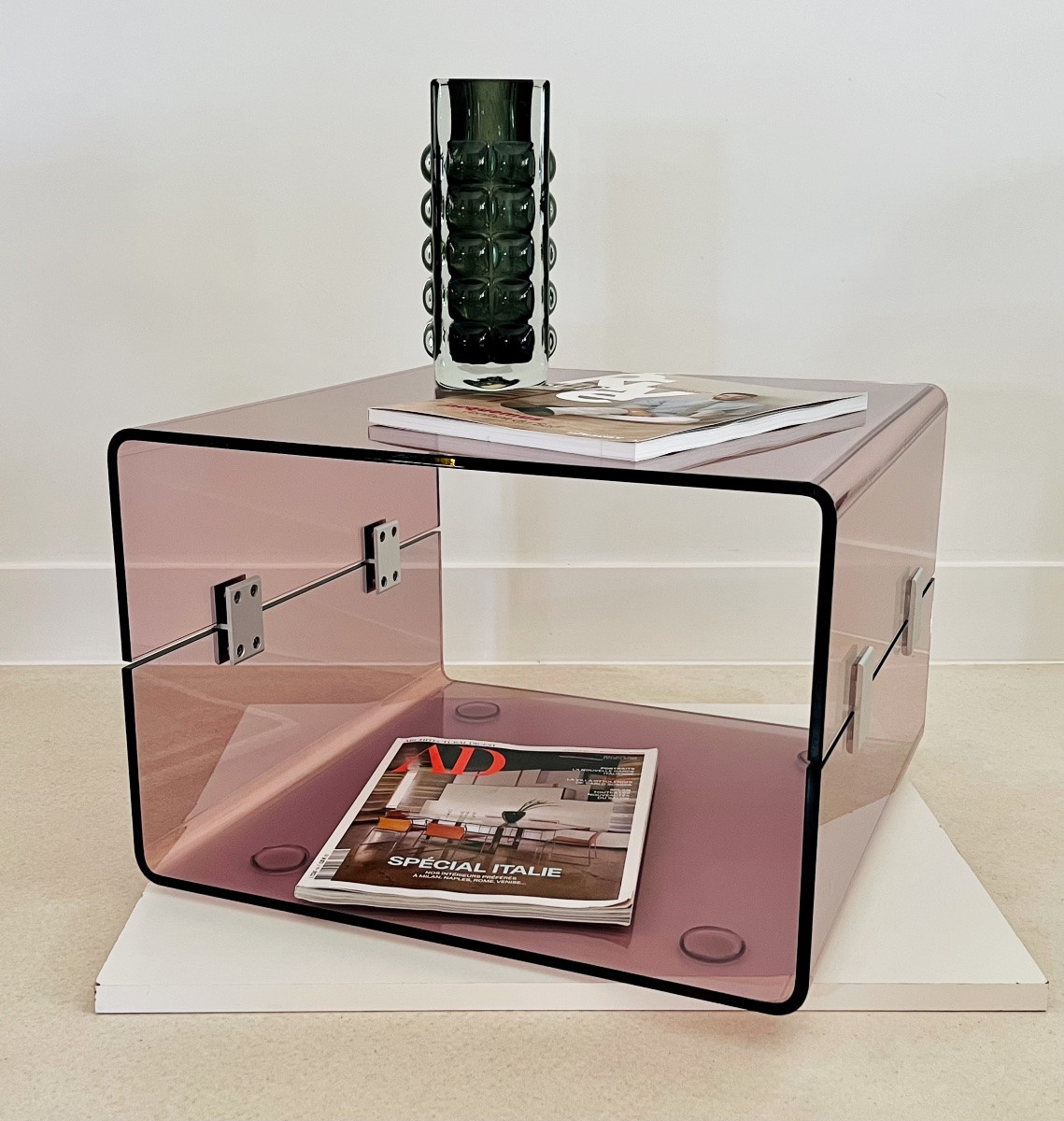 Coffee Table In Altuglas In The Style Of Michel Ducaroy, France, 1970s-photo-4