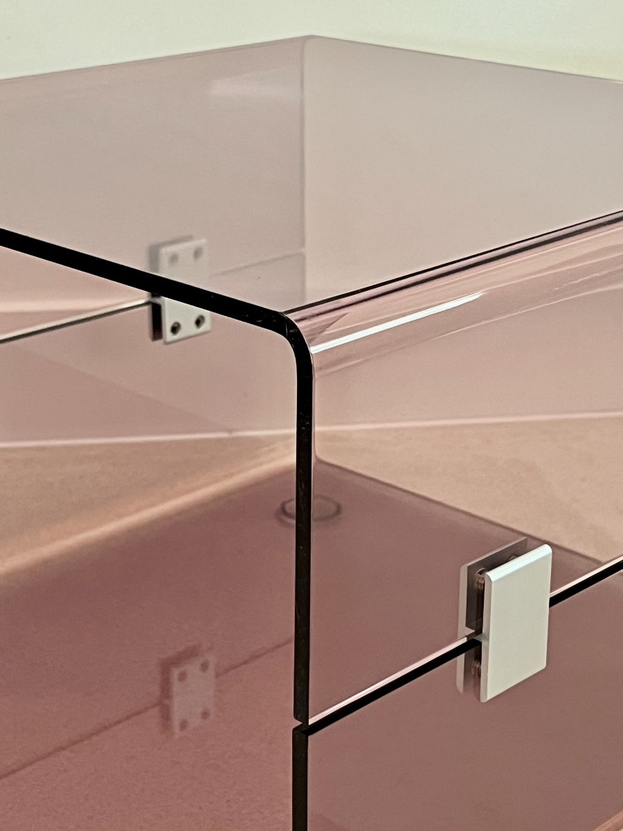 Coffee Table In Altuglas In The Style Of Michel Ducaroy, France, 1970s-photo-2