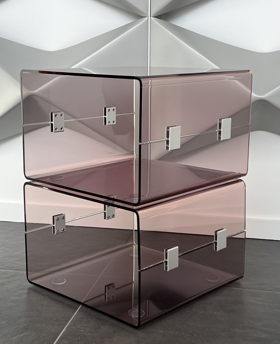 Coffee Table In Altuglas In The Style Of Michel Ducaroy, France, 1970s-photo-5