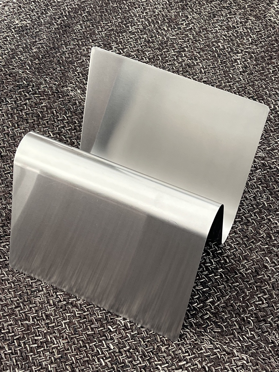 Porte-revues S en inox dans le style de François Monnet, France années 70-photo-3