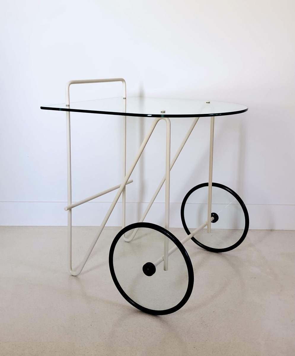 Service Trolley, Designed By Carlo Cebaro For Porada Arredi, Italy, 1980s-photo-2