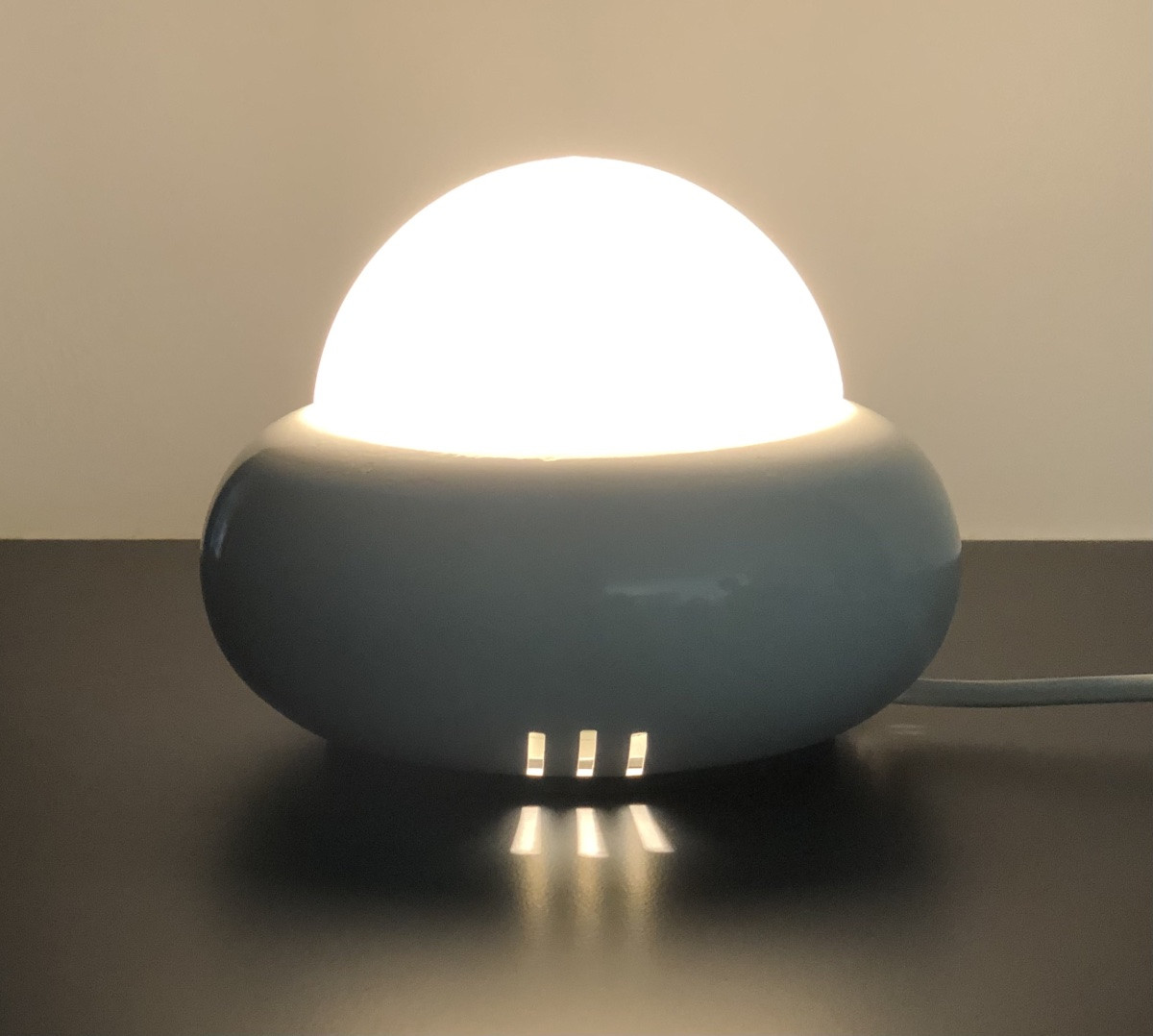 White Ufo Lamp Model C359 By Luci Illuminazione, Italy 1970s-photo-6