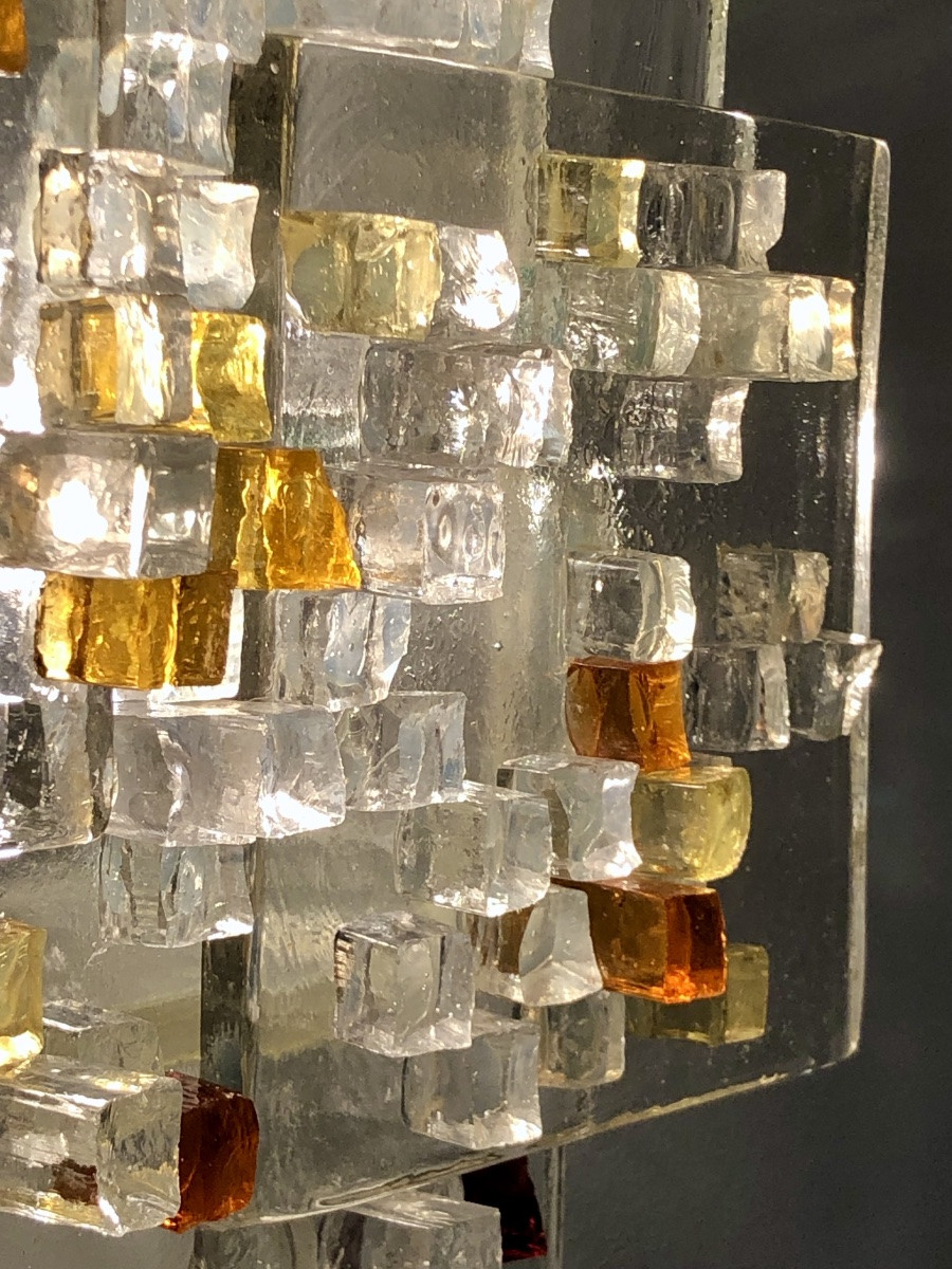 Applique en verre de Murano par Albano Poli pour Poliarte, Italie années 70-photo-5