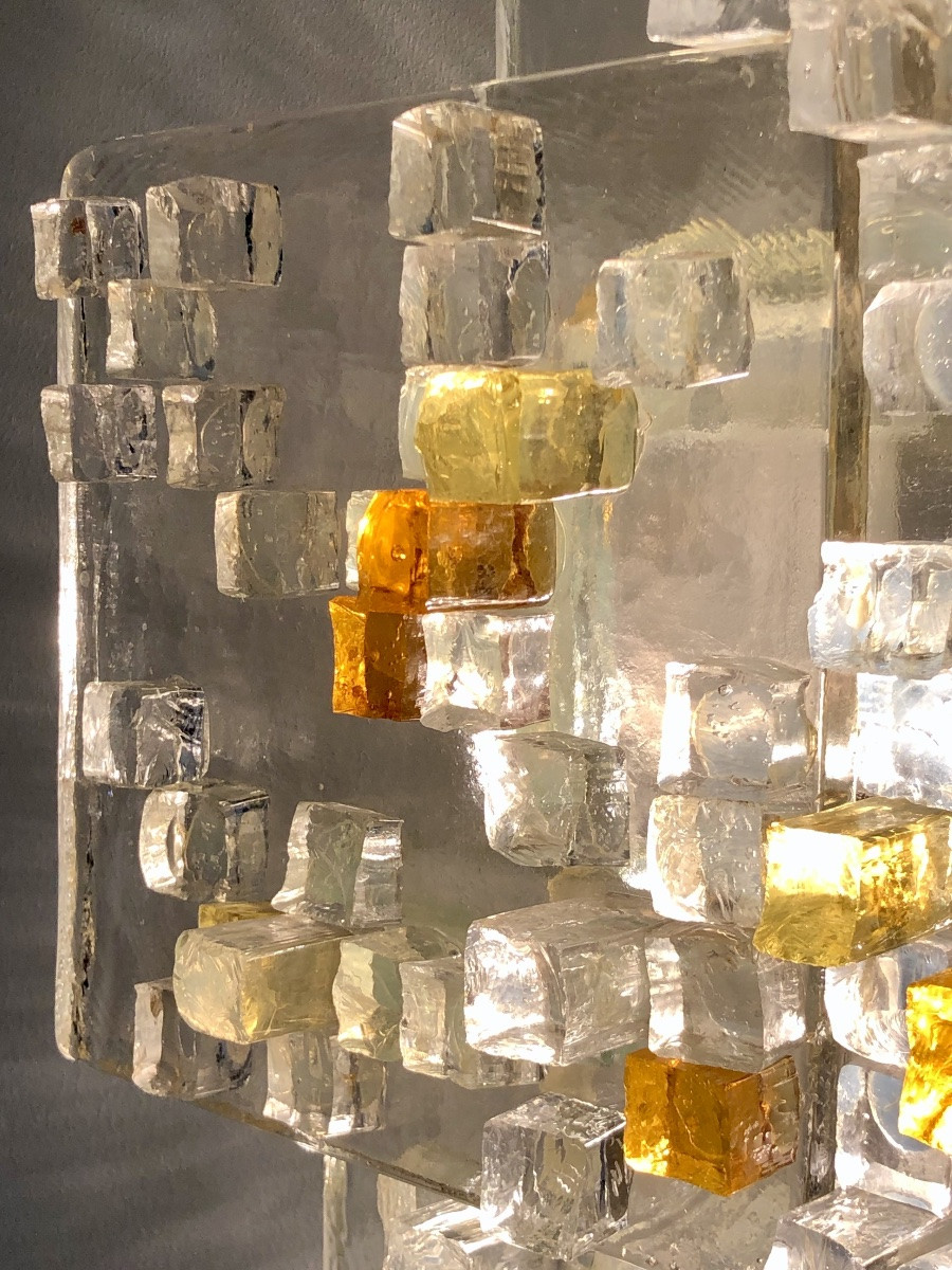 Applique en verre de Murano par Albano Poli pour Poliarte, Italie années 70-photo-6