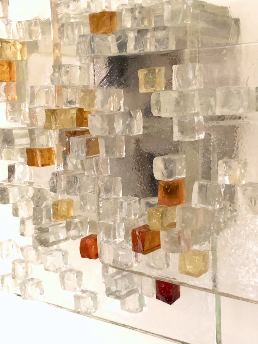 Applique en verre de Murano par Albano Poli pour Poliarte, Italie années 70-photo-7