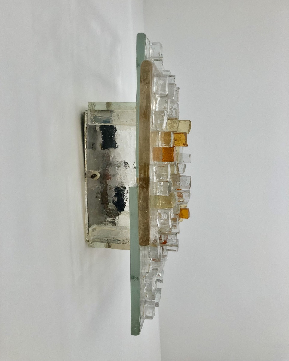Applique en verre de Murano par Albano Poli pour Poliarte, Italie années 70-photo-8