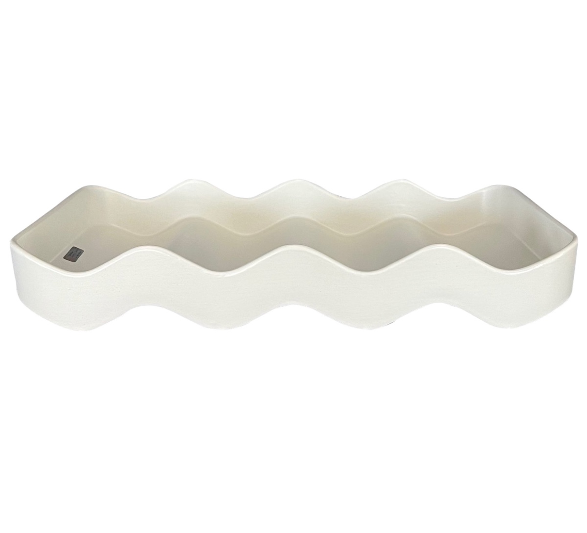 Onda Model White Tray/trinket Tray By Makio Hasuike For Revelli, Italy, 1970s