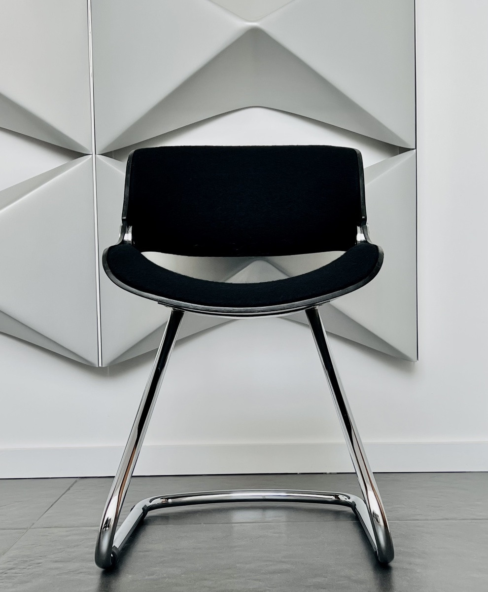 Chaise (x4) Baumann modèle Arpège attribuée à Etienne Fermigier, France années 70-photo-2