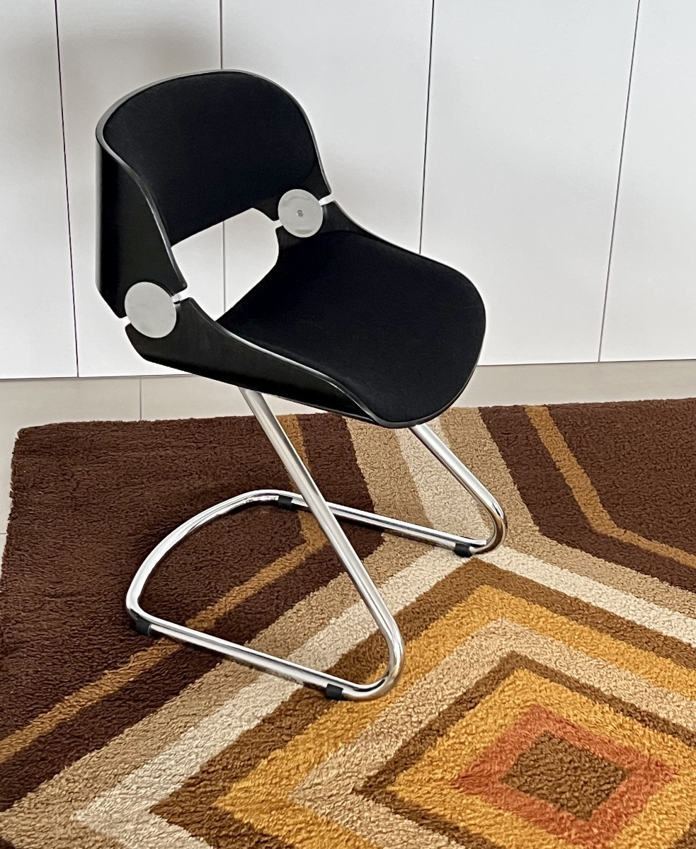 Tapis en laine série Grafik 100 par S. Doege pour Cronwell atelier, Allemagne 70's-photo-2