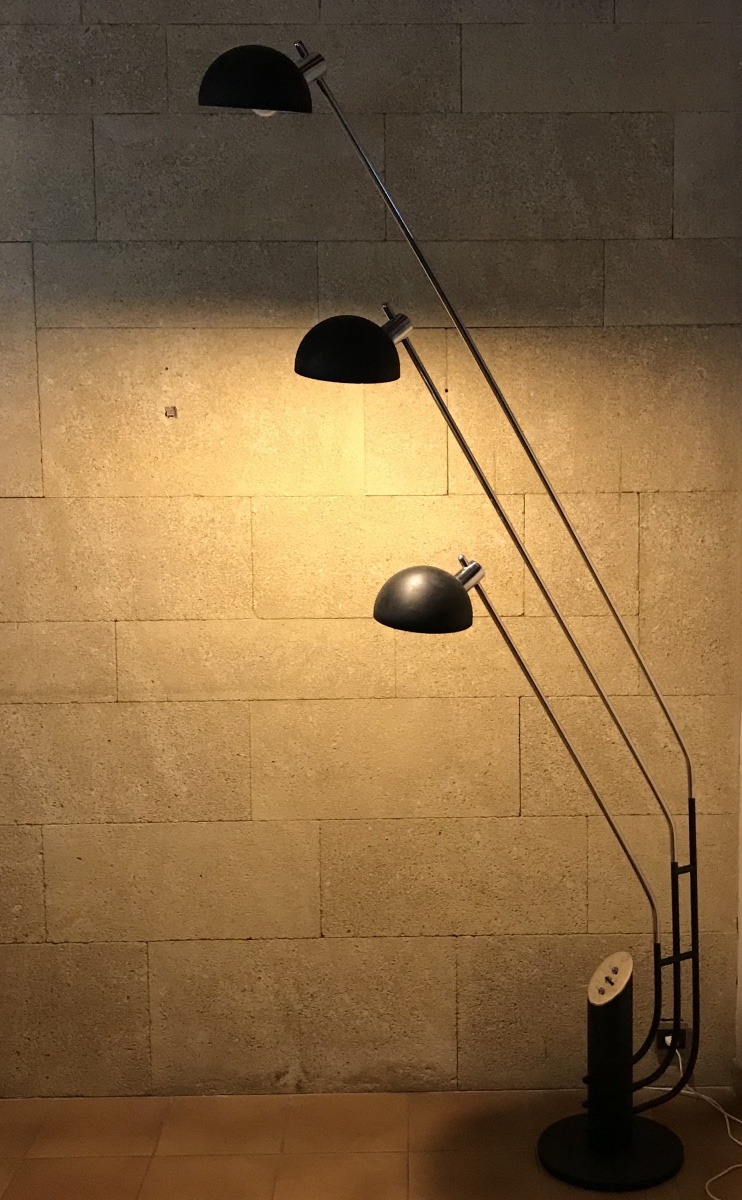 Molto Alto Three-branched Floor Lamp By Franco Marchetti, Italy 1970s-photo-3