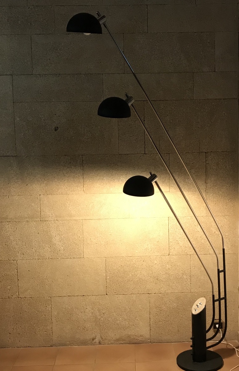 Molto Alto Three-branched Floor Lamp By Franco Marchetti, Italy 1970s-photo-4