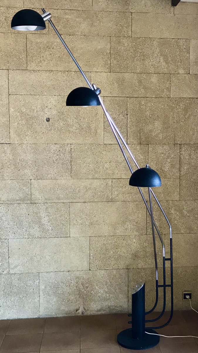 Molto Alto Three-branched Floor Lamp By Franco Marchetti, Italy 1970s-photo-8