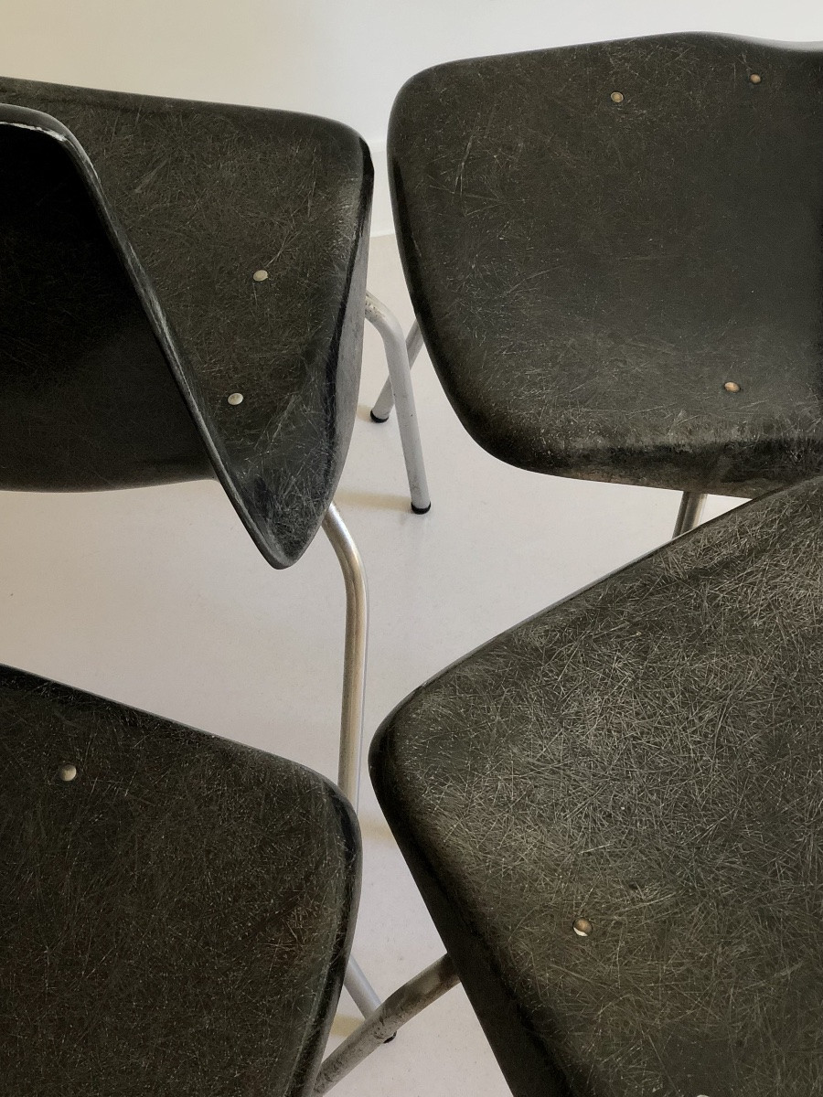 Chaises du designer Alberto Roselli pour production Rima Gastone Rinaldi, Italie années 60-photo-7