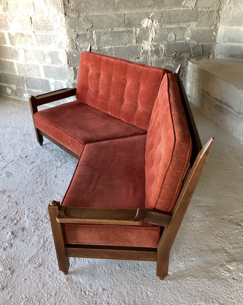 Canapé d'angle de Guillerme et Chambron pour Votre maison, France années 60-photo-4