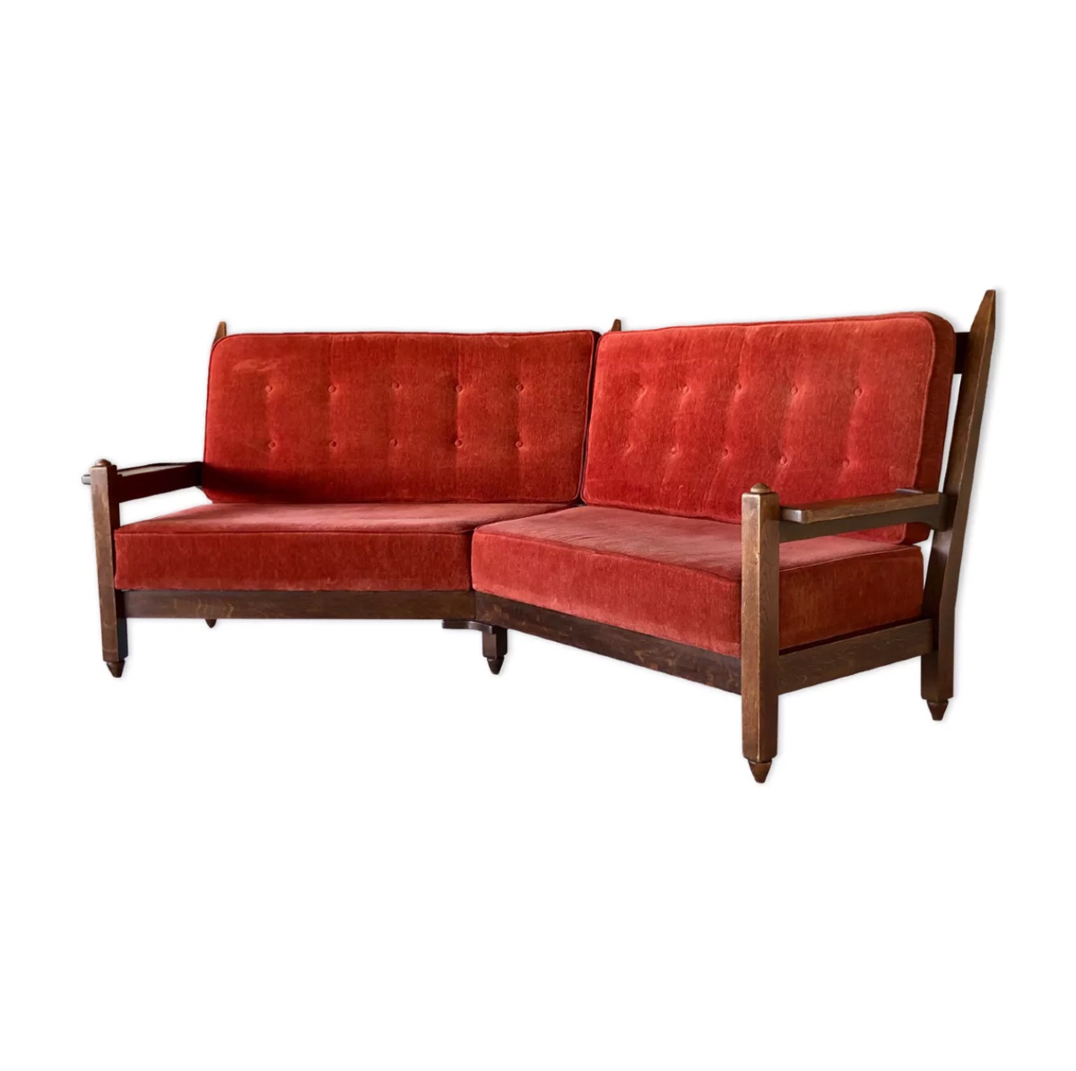 Canapé d'angle de Guillerme et Chambron pour Votre maison, France années 60