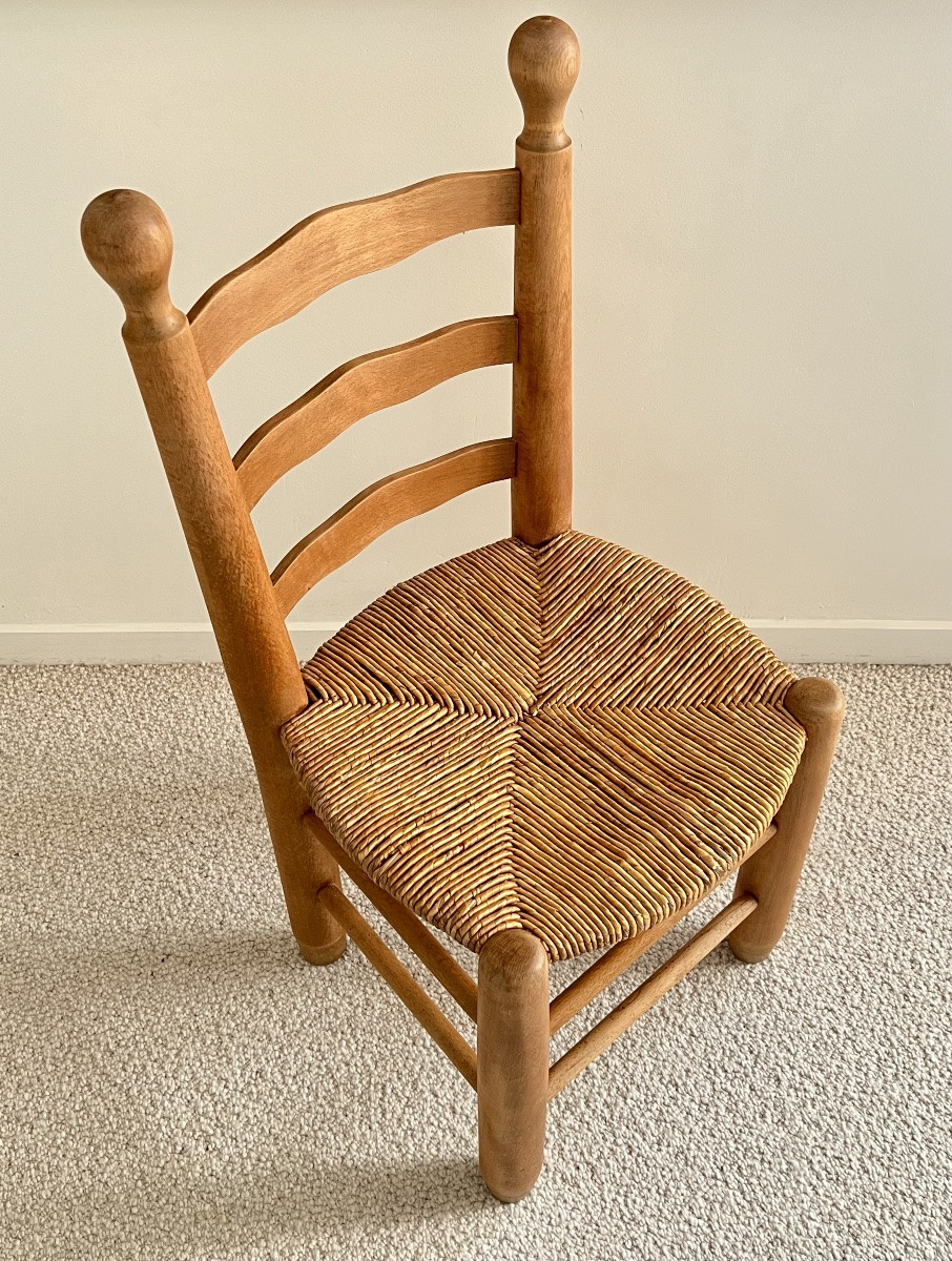 Chaise dans le style de Charles Dudouyt, France années 40-photo-4