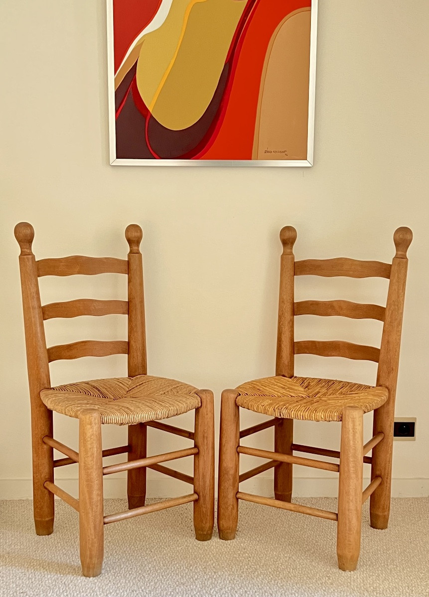 Chaise dans le style de Charles Dudouyt, France années 40-photo-1