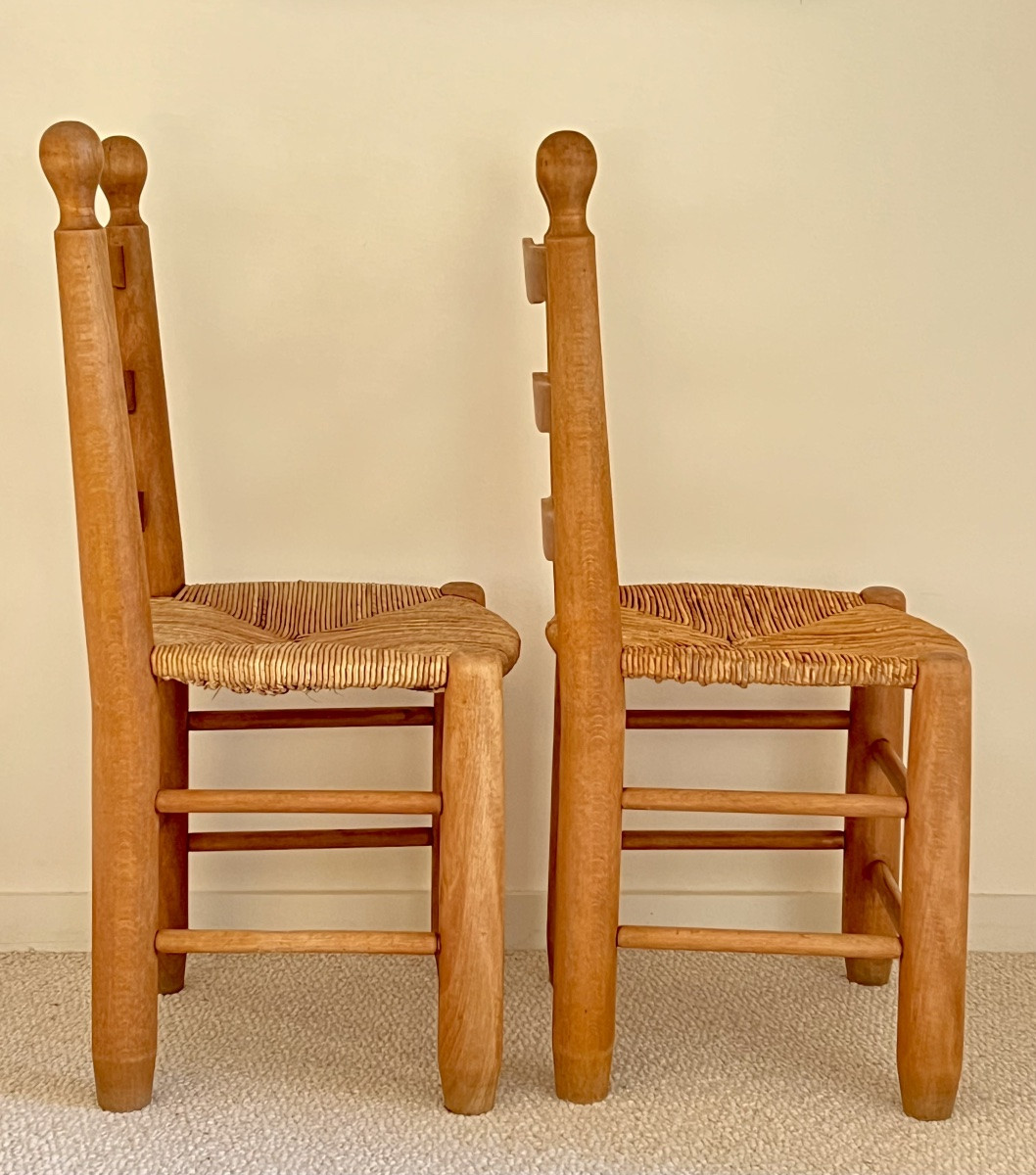 Chaise dans le style de Charles Dudouyt, France années 40-photo-3