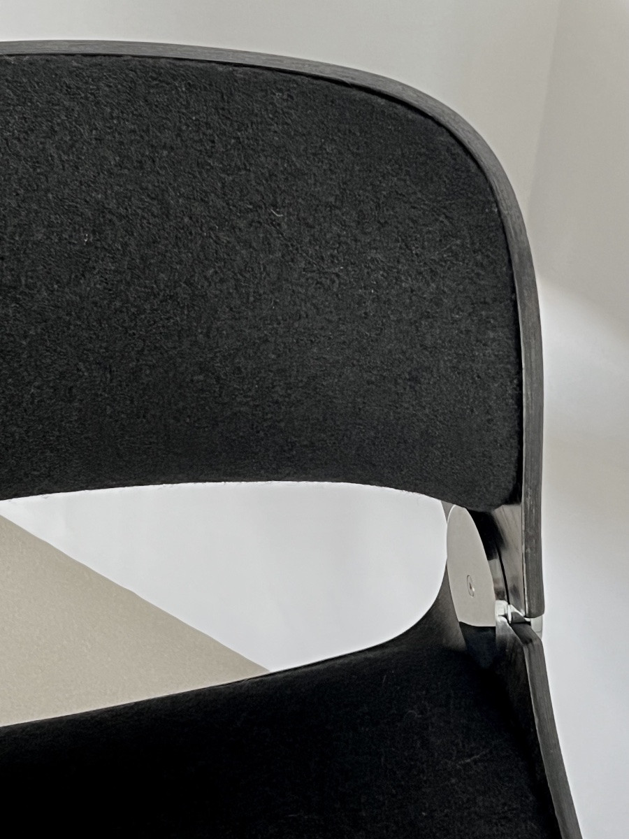 Set Of 4 Baumann Arpège Chairs Attributed To Etienne Fermigier, France, 1970s-photo-3