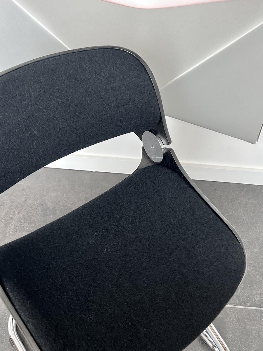 Set Of 4 Baumann Arpège Chairs Attributed To Etienne Fermigier, France, 1970s-photo-4