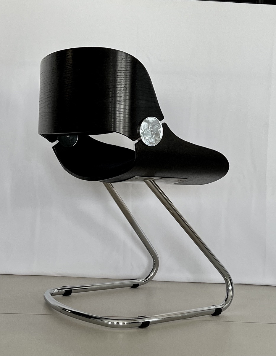 Set Of 4 Baumann Arpège Chairs Attributed To Etienne Fermigier, France, 1970s-photo-6