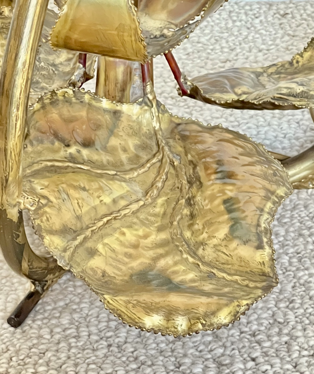 Table basse "Nénuphars" éclairante Maison Honoré Paris, France années 70-photo-4