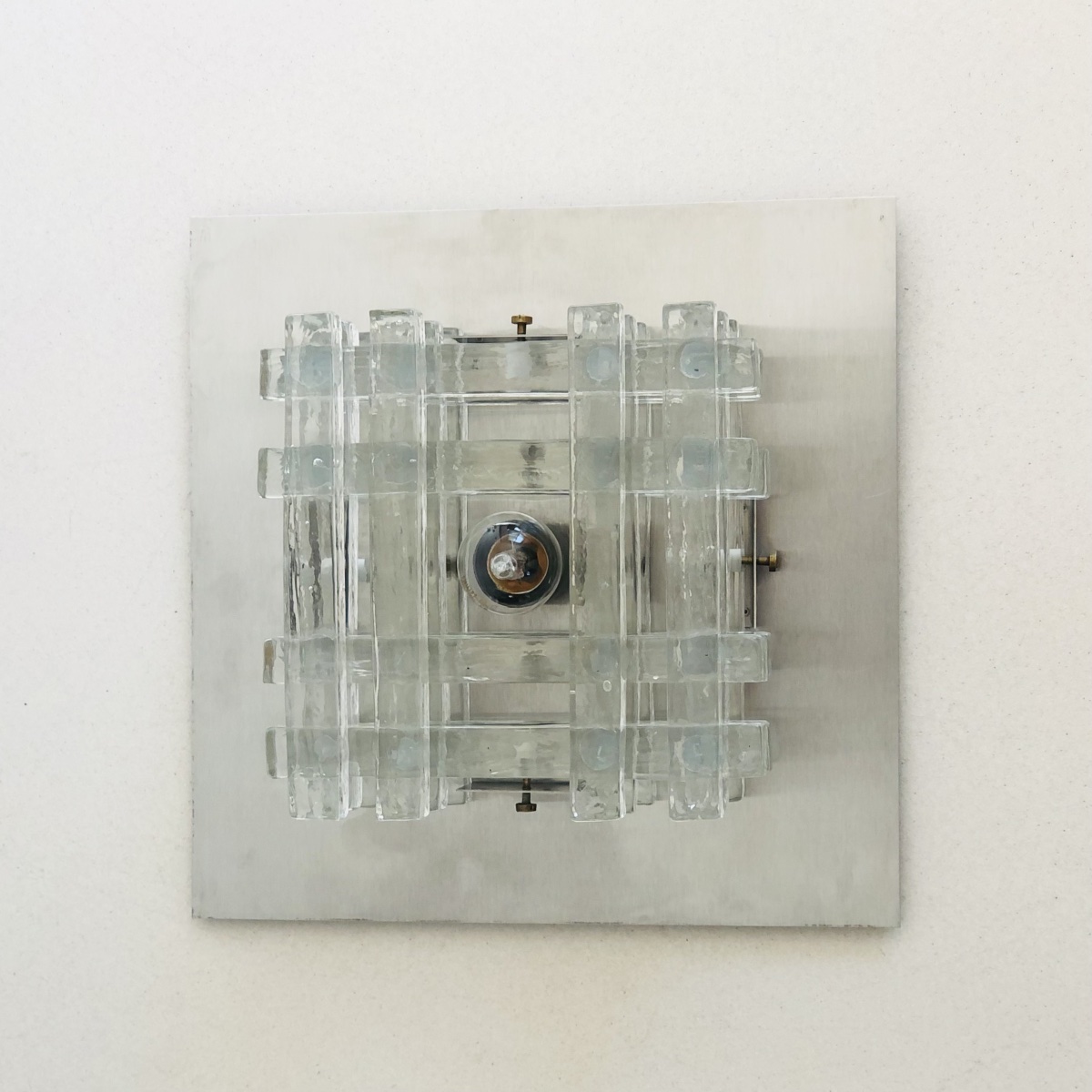 Applique en verre de Murano de Albano Poli pour Poliarte, Italie années 70-photo-3