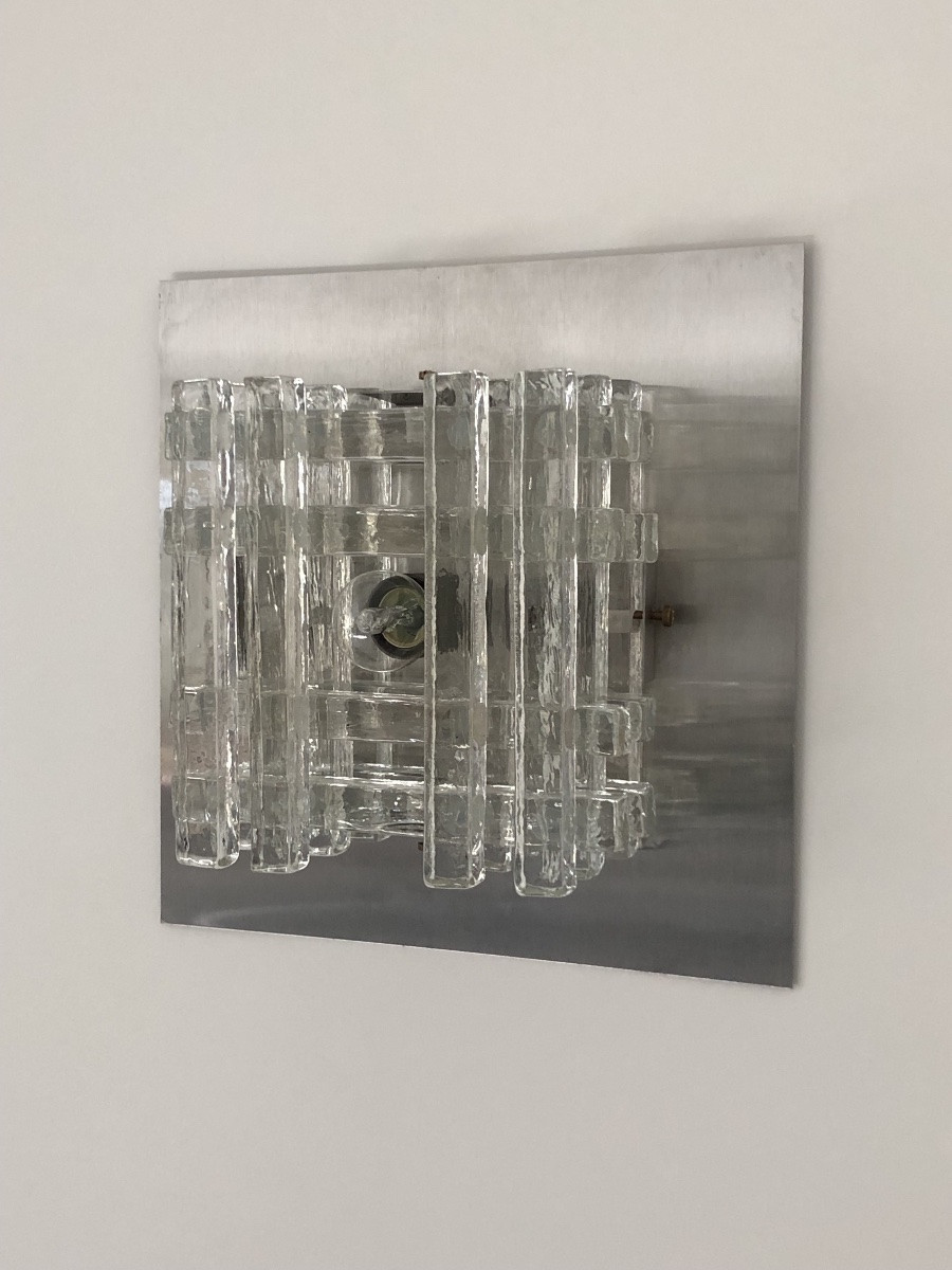 Applique en verre de Murano de Albano Poli pour Poliarte, Italie années 70-photo-2