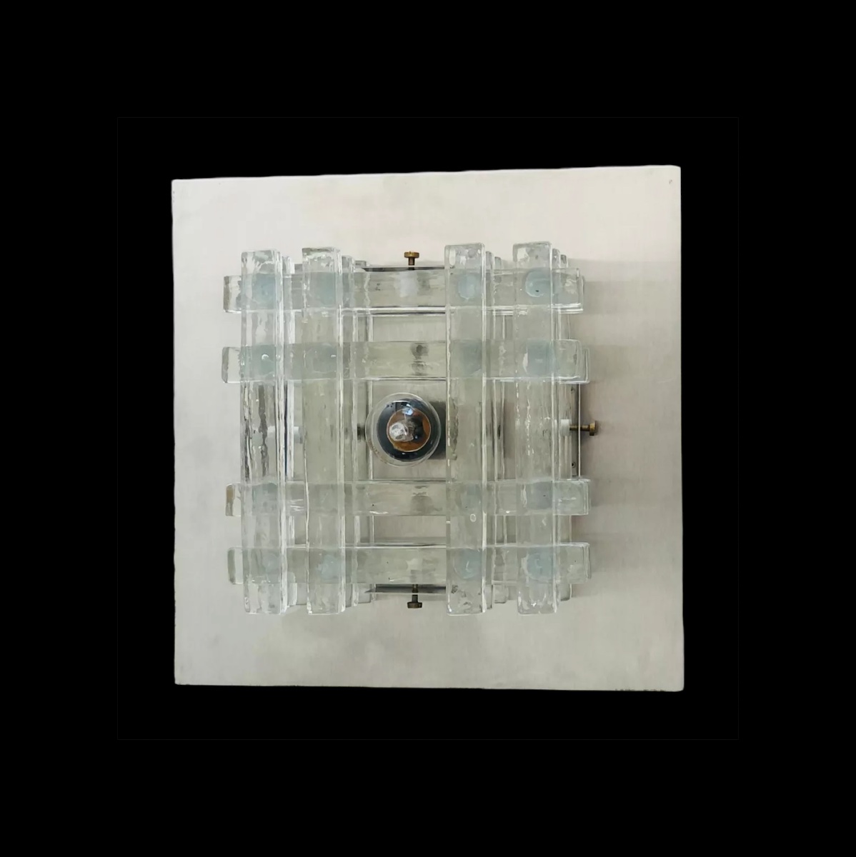 Applique en verre de Murano de Albano Poli pour Poliarte, Italie années 70-photo-3