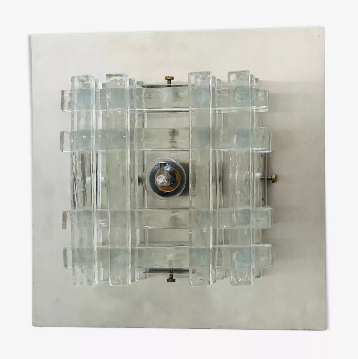 Applique en verre de Murano de Albano Poli pour Poliarte, Italie années 70