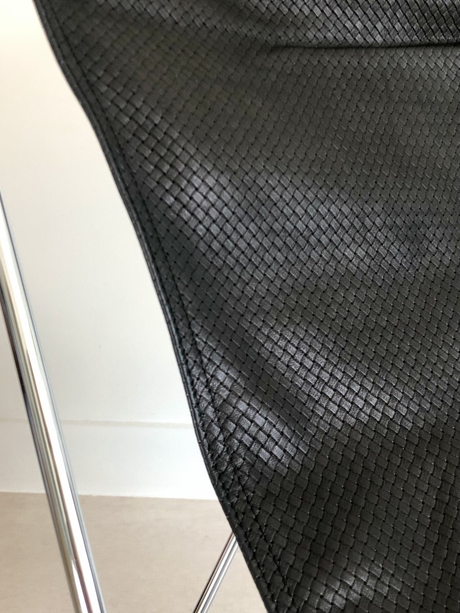 Fauteuil "Papillon" en acier chromé de Gavina Spa, Italie années 70-photo-5