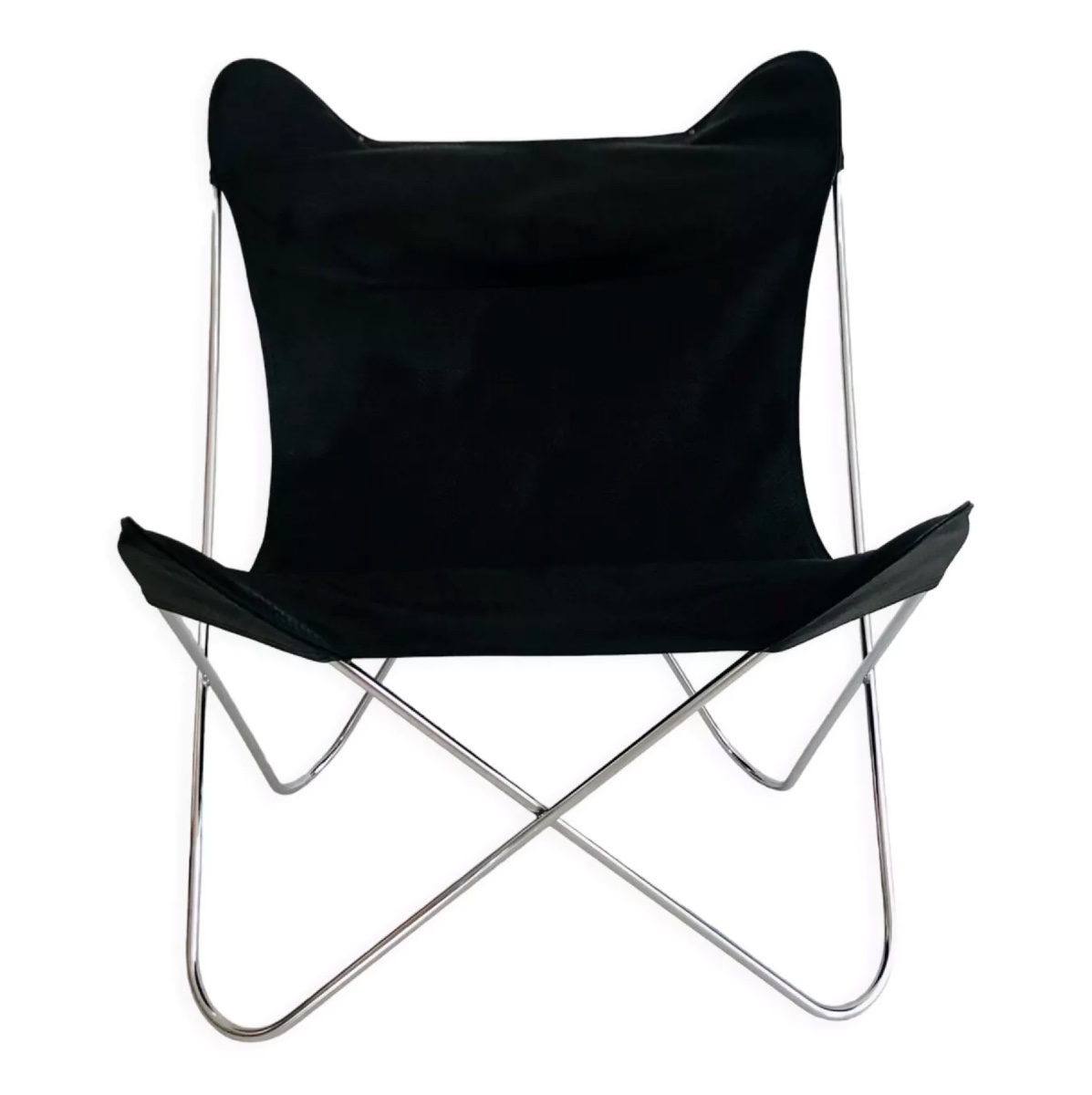 Fauteuil "Papillon" en acier chromé de Gavina Spa, Italie années 70