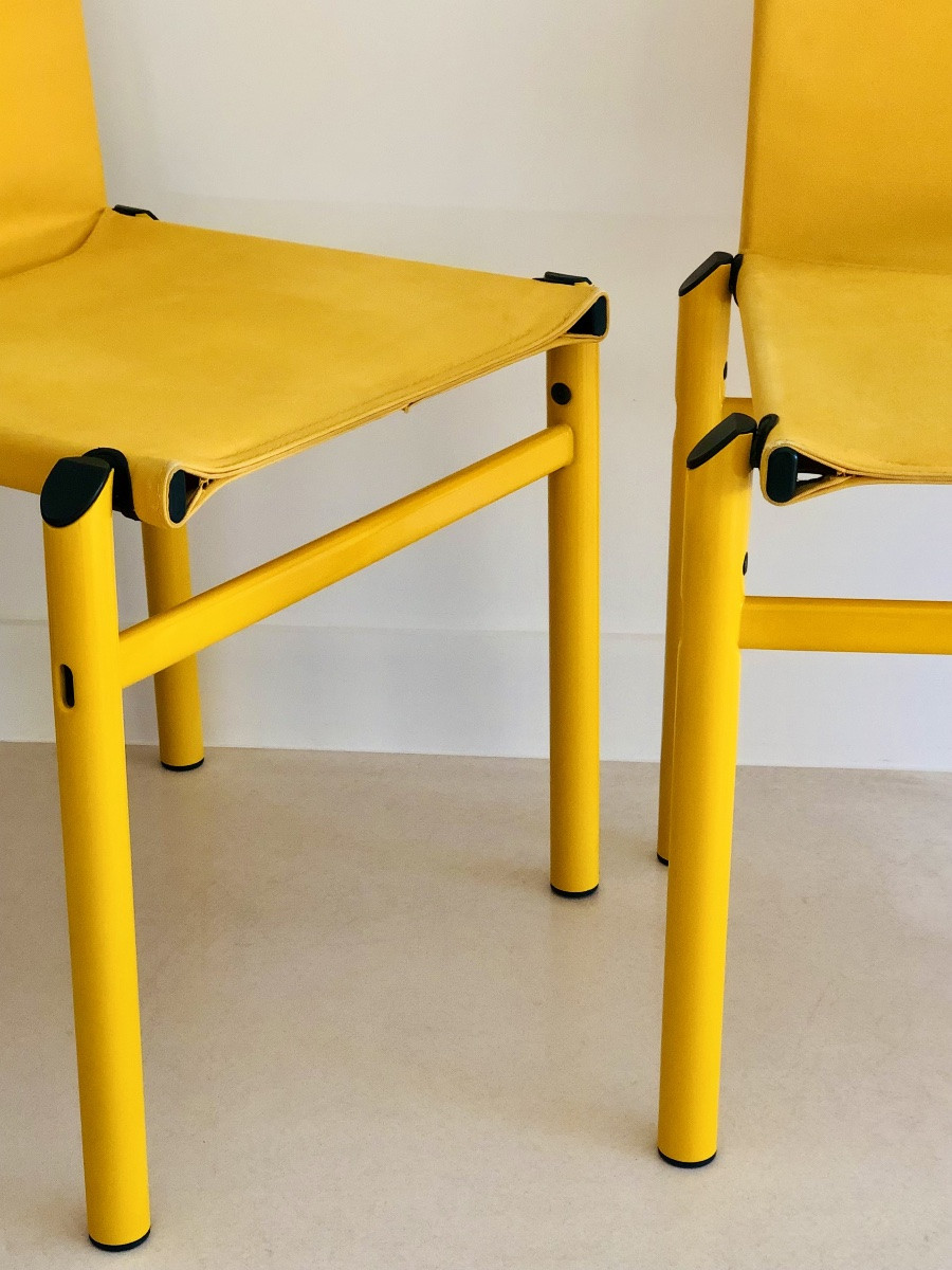 Chaises "Mastro" par Afra et Tobia Scarpa pour Molteni, Italie années 80-photo-7