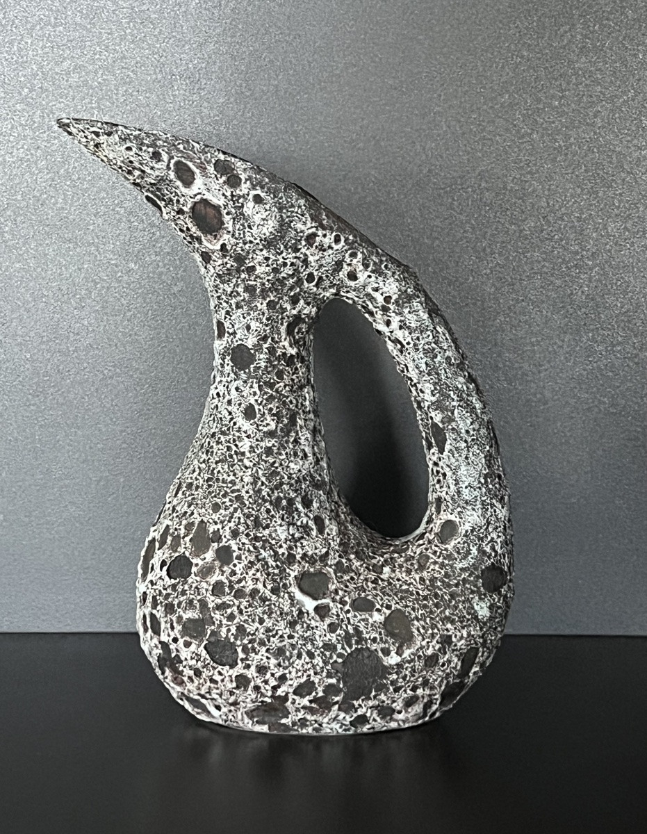 Pichet en céramique par Annette Roux, France années 60-photo-2