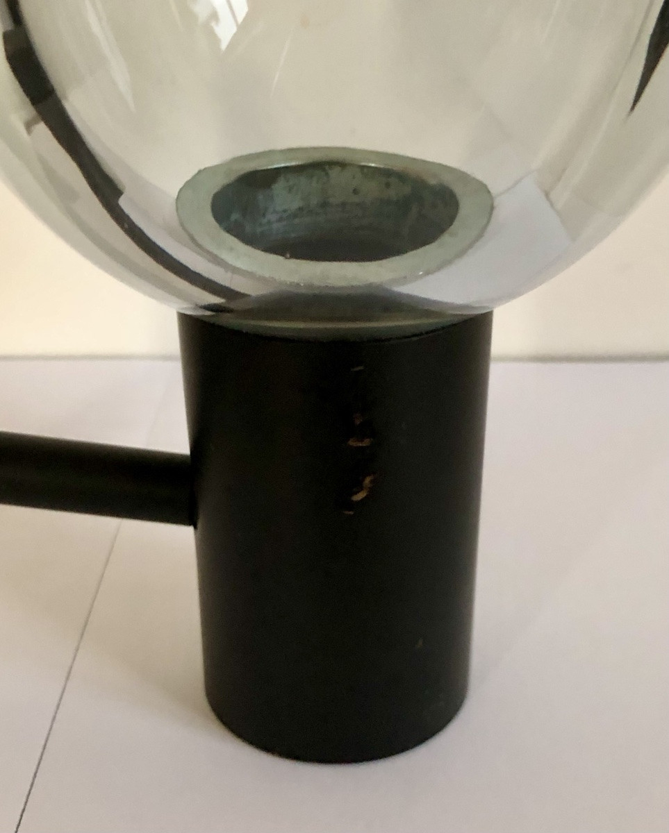 Applique de Flavio Poli pour Seguso en verre de Murano fumé gris, Italie années 70-photo-2