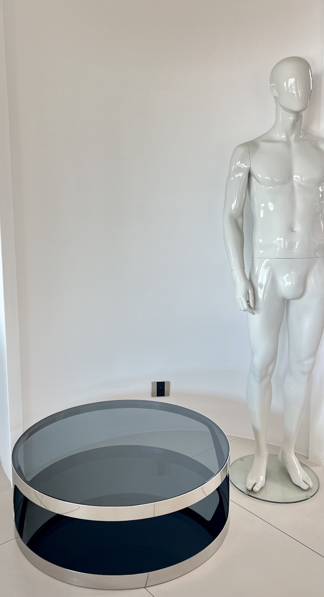 Table basse ronde par Gallotti & Radice, Italie post 2000-photo-3