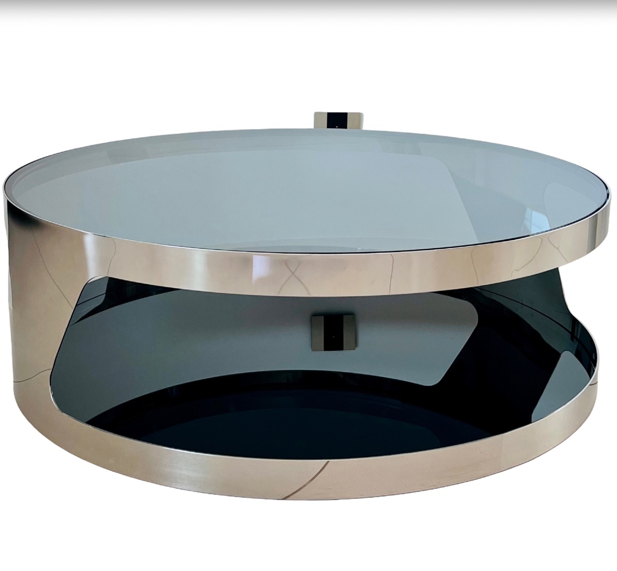 Table basse ronde par Gallotti & Radice, Italie post 2000