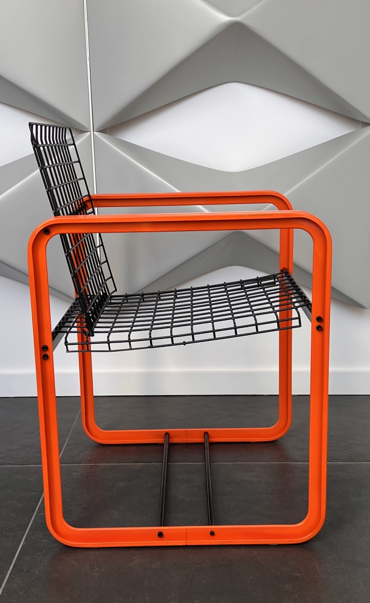 Chaise Quadra de Gigante, Zambusi et Boccato pour Seccose, Italie années 1980-photo-4