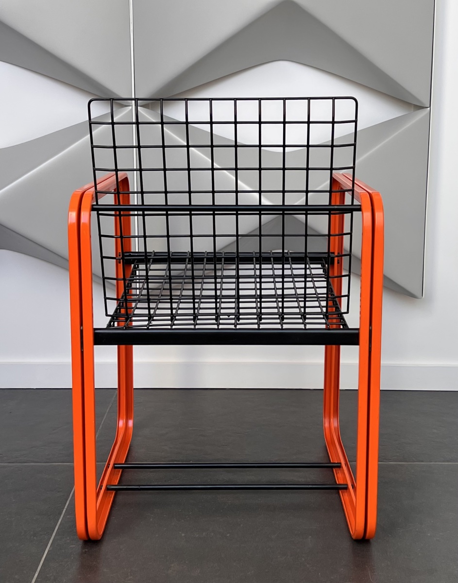 Chaise Quadra de Gigante, Zambusi et Boccato pour Seccose, Italie années 1980-photo-5