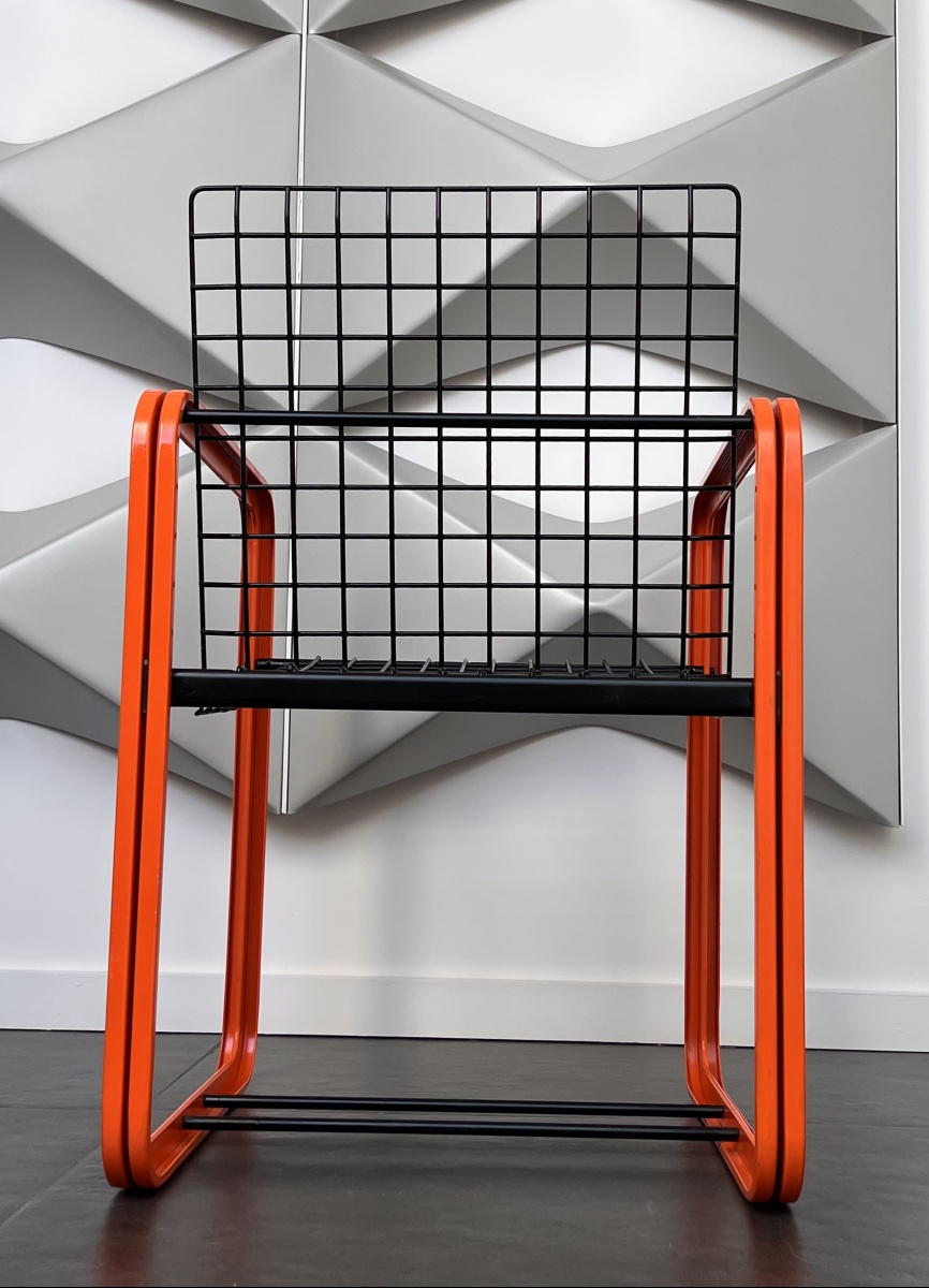 Chaise Quadra de Gigante, Zambusi et Boccato pour Seccose, Italie années 1980-photo-6