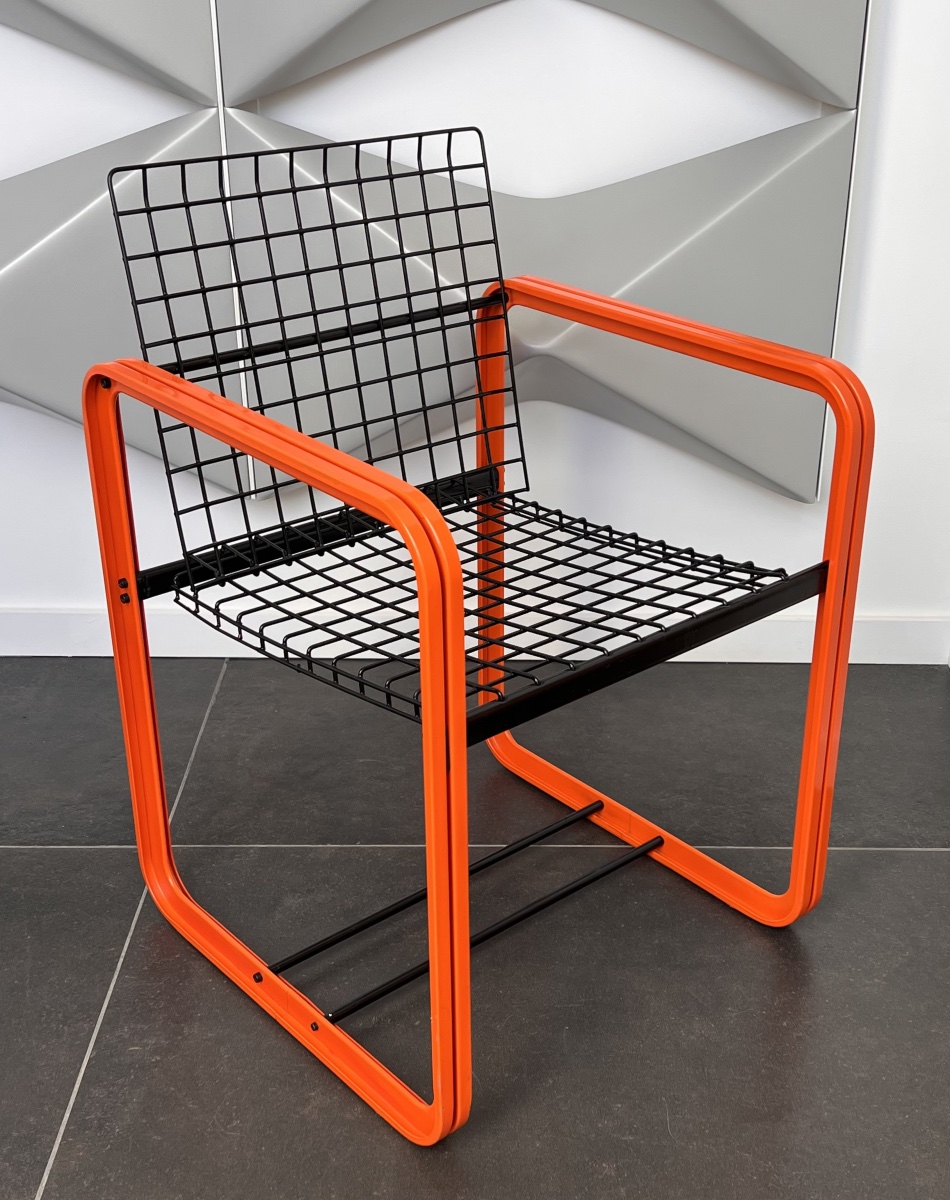 Chaise Quadra de Gigante, Zambusi et Boccato pour Seccose, Italie années 1980