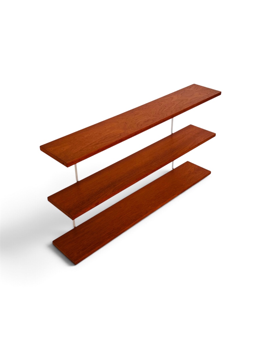 3-tier Wall Bookcase, France, 1960s.  -photo-2