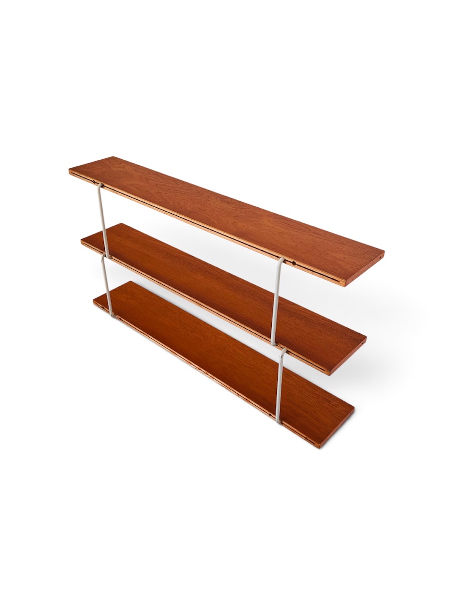 3-tier Wall Bookcase, France, 1960s.  -photo-4