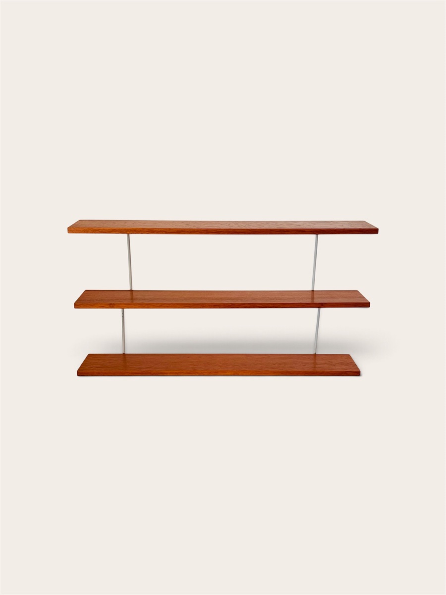 3-tier Wall Bookcase, France, 1960s.  