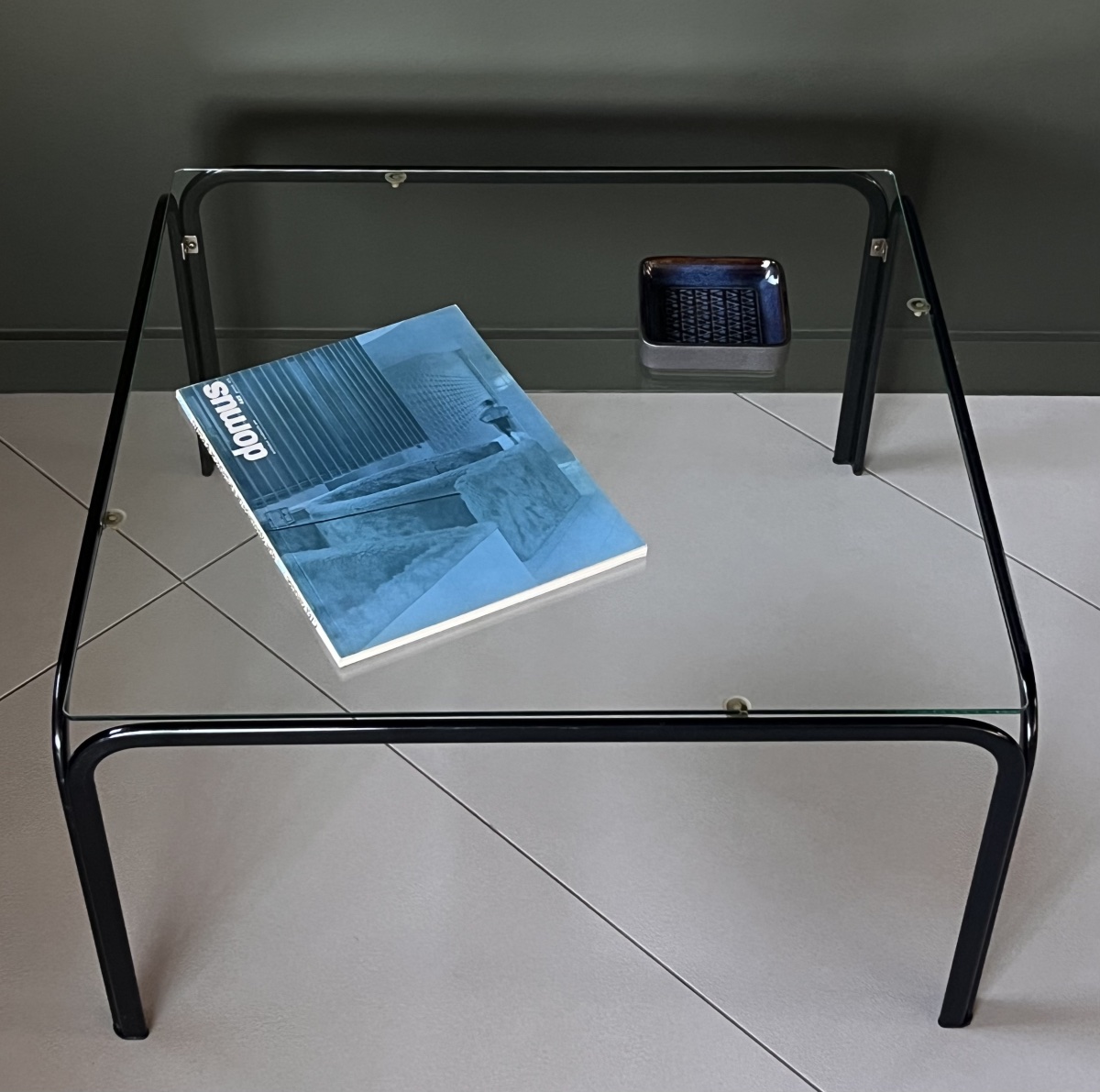 Metal And Glass Coffee Table In The Style Of Gastone Rinaldi, Italy, 1970s-photo-3