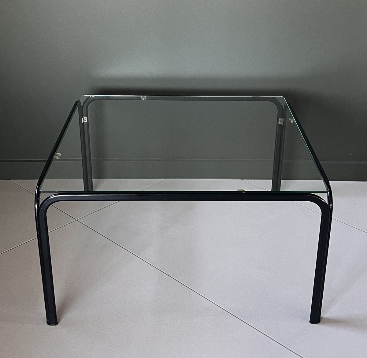 Metal And Glass Coffee Table In The Style Of Gastone Rinaldi, Italy, 1970s-photo-1