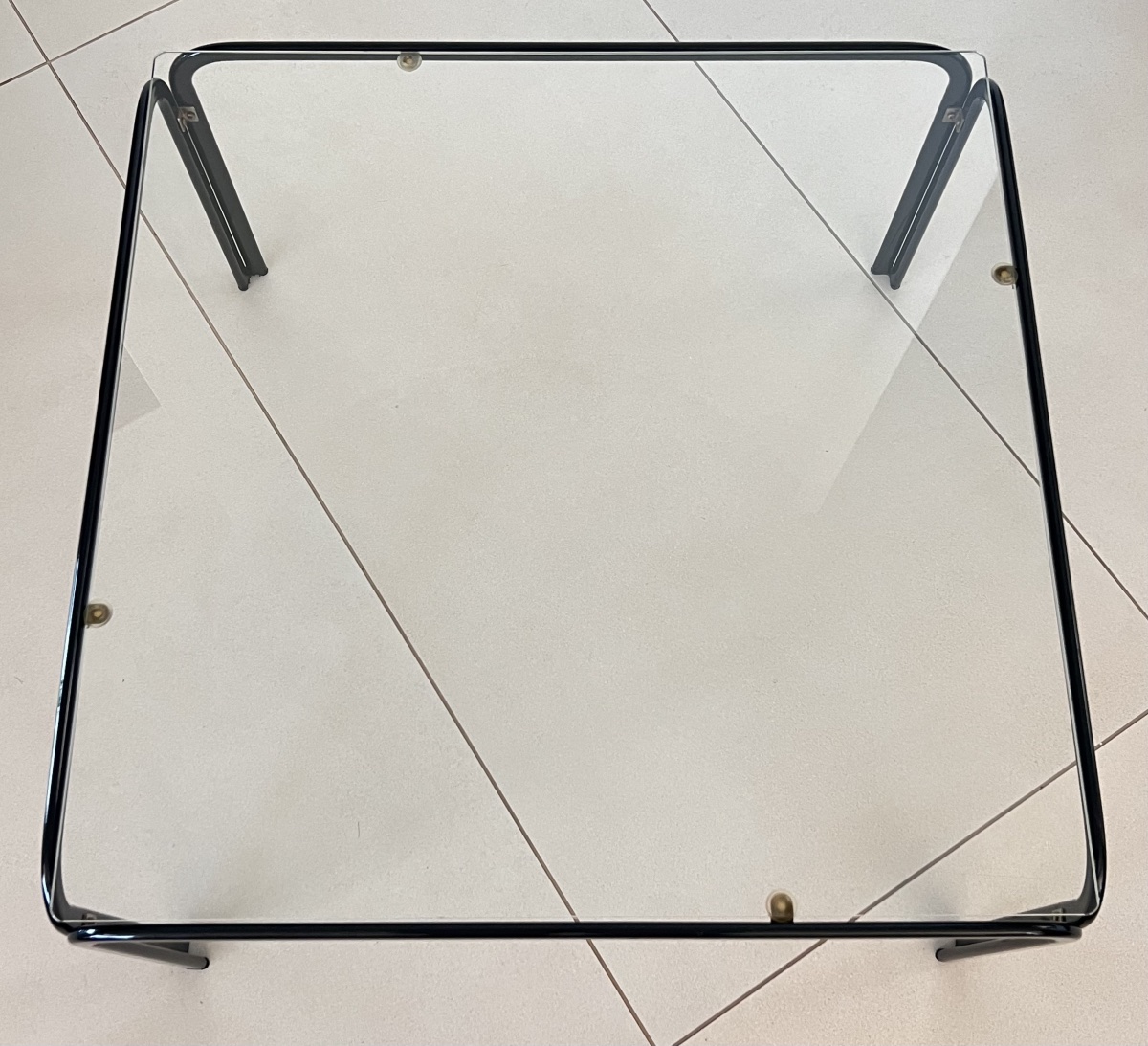 Metal And Glass Coffee Table In The Style Of Gastone Rinaldi, Italy, 1970s-photo-4