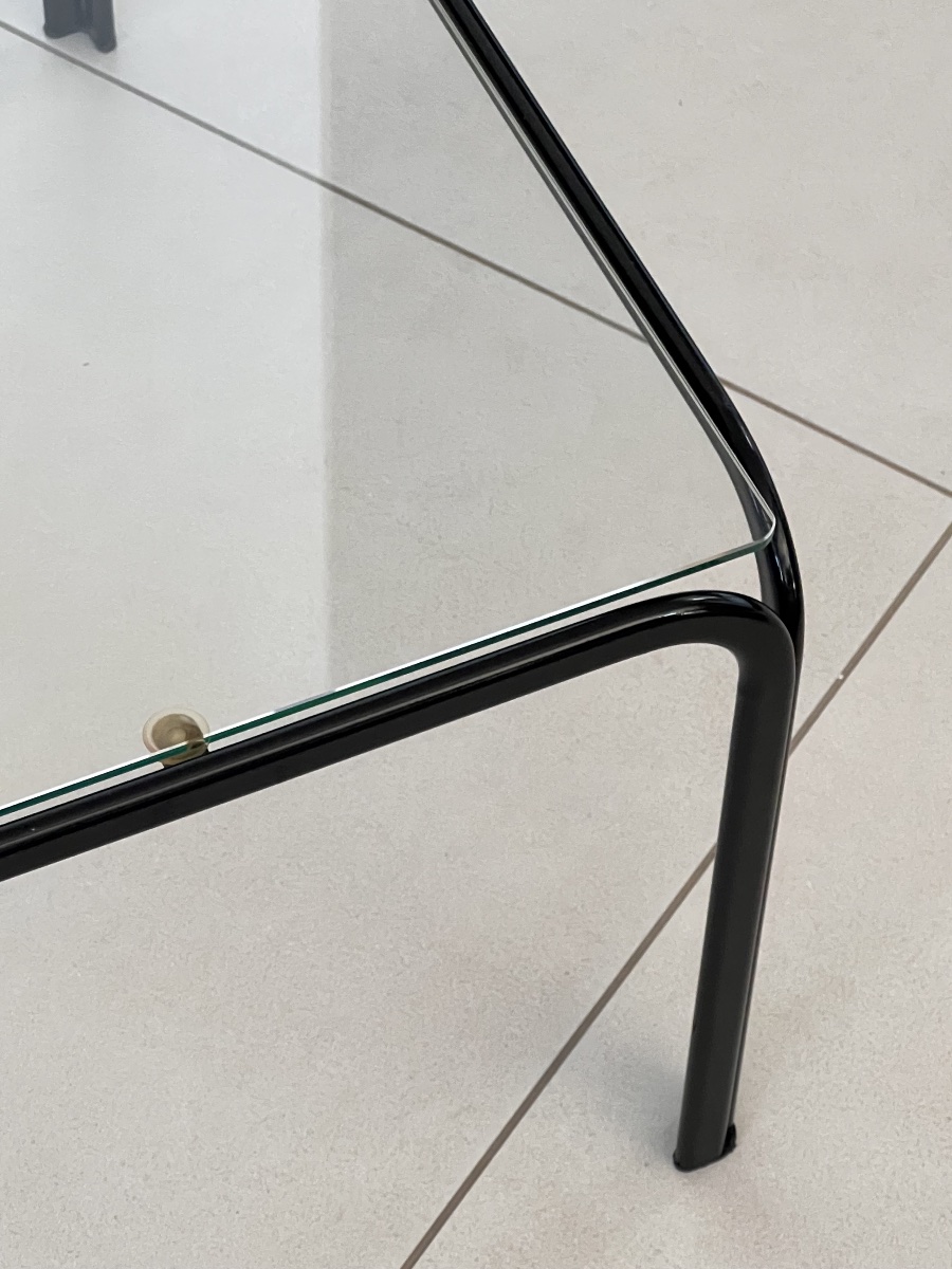 Metal And Glass Coffee Table In The Style Of Gastone Rinaldi, Italy, 1970s-photo-5