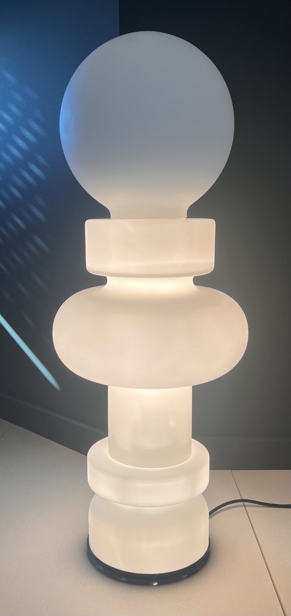 Lampe de sol modèle 2490 RE par Bobo Piccoli pour Fontana Arte, Italie 1968-photo-1